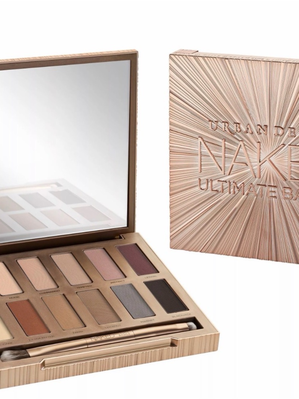 Urban Decay EyeshadowPalette- Nude, Rose, Taupe, Brown, plum, slate, vanilla EUC
